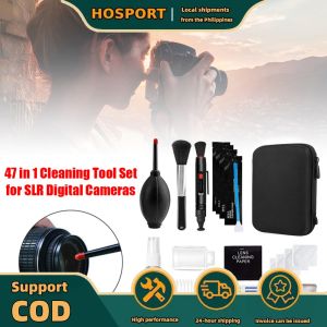 【HOSPORT】 47pcs Camera Cleaner Kit DSLR Lens Camera Mobile Phone Sensor Cleaning Set Camera Cleaning Lens Pen Brush Kit for Mobile PC