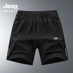 JEEP SPIRIT Mens Shorts Oversized Quick-drying Shorts Mens Summer Thin Outer Wear Large Size Running Casual Sports Five-point Pants
