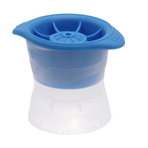 (GOLF BALL SIZED) WJS BPA Free Silicone Ice Ball Maker Mold Large Ping Pong Ball Ice Cube Mold Multicolor Reusable Round Ice Cube Whiskey Cocktail Ice Sphere Maker Popsicle Mold Acuan Bebola Ais Bulat Silicone Grade Makanan