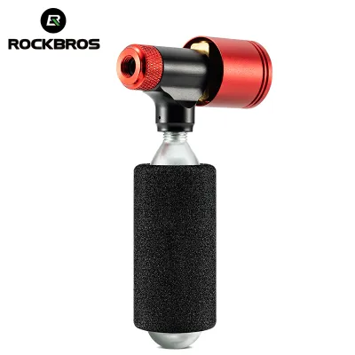 ROCKBROS CO2 Pump for Bike 160PSI Presta Schrader Valve MTB Road Bike Mini Air Inflator Cycling Accessories
