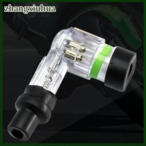 zhangxiuhua 1 Piece Universal Flash Spark Plug High Pressure Cap Elbow Shaped Motorcycle Ignition Spark Plug Cap Motorcycle Modification Accessories