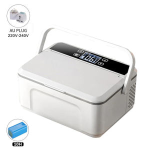 Portable Insulin Cooler 2-8 ° C Dual Layer Design Car Mounted Small Refrigerator for Travel Camping Medication Storage