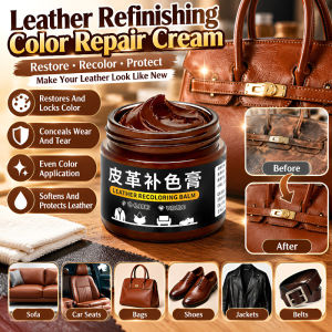Leather Colour Restorer Cream Leather Repair Balm Scratch Repair Faded Scuff Cover Leather Repair Paste Sofa Car Seat Shoes Bag