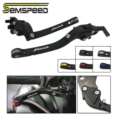 1 Pair Motorcycle CNC Adjustable Foldable Brake Clutch Handle Bar Lever For Yamaha FZ1 Fazer 2006-2015 2007 2008 2009 2010 2011 2012 2013 2014 FZ6 Fazer 2004-2010
