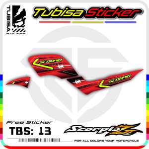 Striping List Variasi Yamaha Scorpio - Stiker Striping Motor Scorpio. TBS.13