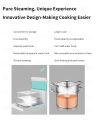 【Original MTOY】JAPAN Electric Food Steamer 11L Large Capacity 3-layer Household Cooker Keep Nutrition 220V 3 Pin plug. 