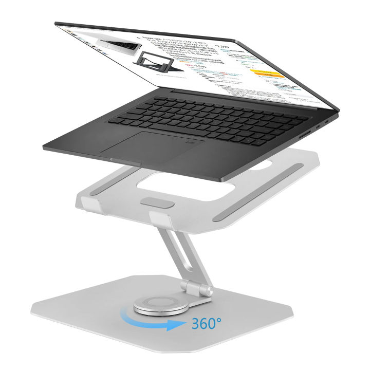 [Pepper Jobs] Swivel Adjustable Laptop Stand 360° Rotating of Aluminum ...
