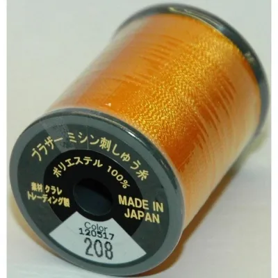 Col. 206 Brother Embroidery Threads - Harvest Gold