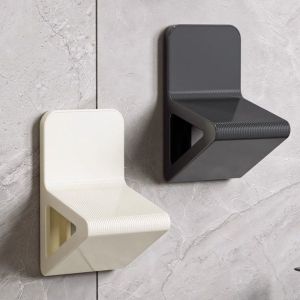 HUGHES Anti-slip Shower Foot Rest Punch-free Wall Mounted Toilet Footrest Pedestal Bath Stool Retractable Bathroom Foot Pedal for Wash Feet