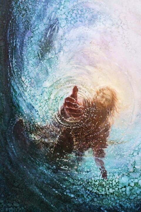 Havenlight Yongsung Kim The Hand of God Painting Jesus Reaching Into ...