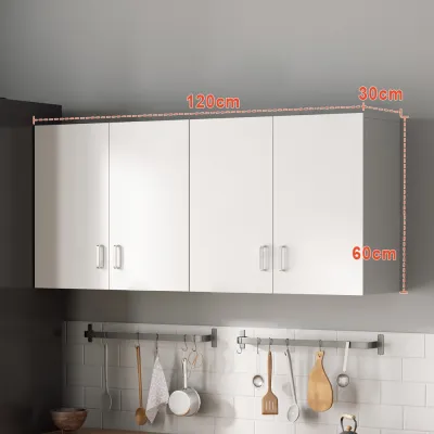 HEKEY Wall Cabinet Creative Kitchen Cabinet Simple Hanging Cupboard Wood Wardrobe Cabinet Storage For Bathroom