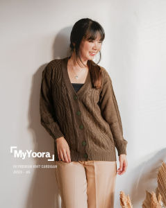 [MyYoora] Korean Style Ivi Premium Knit Cardigan Rajut Tebal JK525