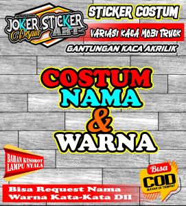 VARIASI GANTUNGAN KACA AKRILIK BEBAS CUSTOM MOBIL DAN TRUCK