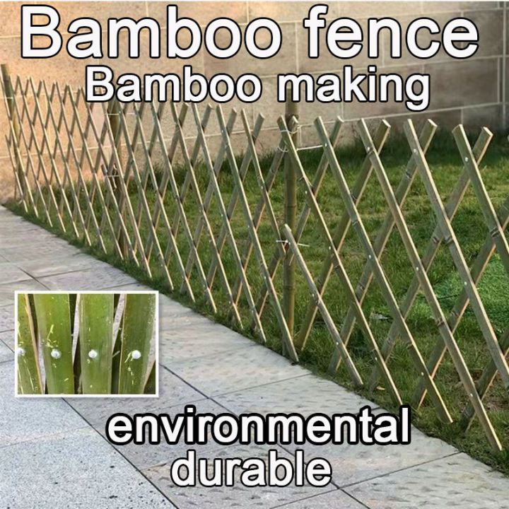 Outdoor retractable bamboo fence fence patio garden decorative