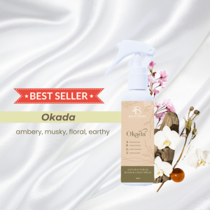 Okada Scent Anti-bacterial Room & Linen Spray Odor Eliminator Car Home Perfume Fragrance Aroma Deodorizer Air Freshener
