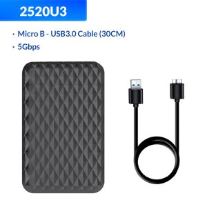 ORICO 2.5 Inch HDD Case SATA to USB 3.0 5Gbps 4TB SSD HDD Enclosure Support UASP External HD Case Hard Drive Box for 7-9.5mm HDD