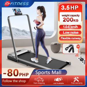 3.0HP Electric Flat Treadmill Running and Walking Pad Fitness Equipment with Hand Rest and Remote Control