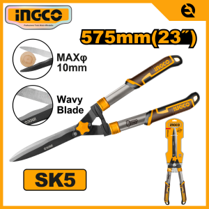 INGCO HEDGE SHEARS | HIGH QUALITY SK5 STEEL WAVY BLADE | HHS6301