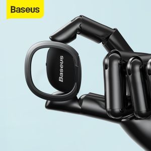 Baseus 2mm Finger Ring Holder For iPhone 13 12 Pro Max Samsung Xiaomi Huawei 360 Degree Rotation Phone Stand Mount Portable Ring Holder Tablet Mobile Phone