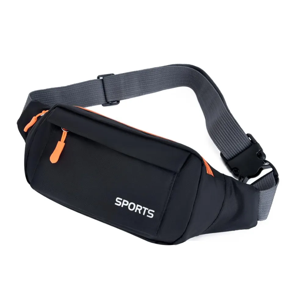 thumbnail image 2 of Men's Black Faux Leather Sling Bag – Cross Body Chest Pack – Travel Sports Shoulder Bag 2 of 5