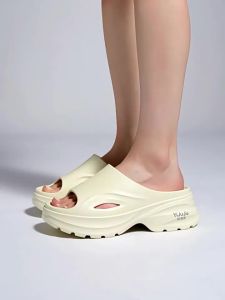 [Free Shipping] WomenS 6Cm Height-Increasing Ultra-Lightweight EVA Sandals Perfect For Summer Wear Featuring A Wedge Heel And Thick Sole Ideal For The Beach