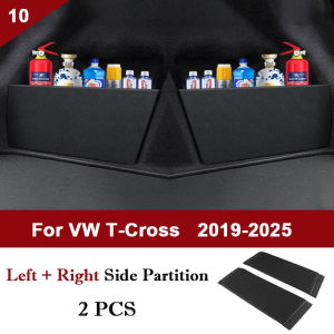 ZZSA Car Trunk Storage Partition Bracket Organizer Accessories For Volkswagen POLO Golf TayronL Tacqua T-Roc Talagon Tavendor T-Cross 5B9Z4