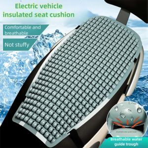 Motorcycle Seat Cushion Mesh Cooling Pad Breathable Honeycomb Universal Non Slip Summer Ride