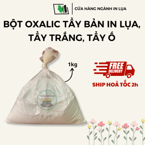 Bột oxalic tẩy vết dầu rỉ sét ố vàng trên vải tẩy keo chụp bản