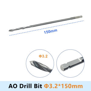 QSWTITAN 1 pc Orthopedic AO Quick Coupling Handle Bone Drill Bits Veterinary Orthopedic Instrument