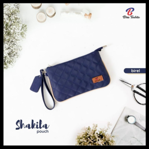 Dompet Pouch Wanita Shakila By Biru Tsabita Bahan Waterprof Anti Air Multifungsi