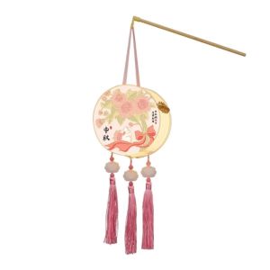 inapo trang trí trung thu lồng đèn trung thu giấy lồng đèn trung thu nhựa đèn lồng Tròn Đèn lồng lễ hội mùa thu Dễ thương Thủ công Đèn LED cầm tay Hoa Trang trí nhà cửa Đèn lồng phát sáng phong cách cổ điển Trường mẫu giáo