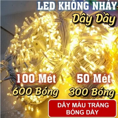 Đèn Led Dây Trang Trí 50M ̂́ ̛̛́ Đèn Nháy Trang Trí Noel Quán Cà PhêLed Cuốn Cây Ngoài trời