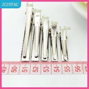 JCSYFAC 50 cái kẹp tóc kim loại dẹt màu bạc thời trang kẹp tóc dẹt kẹp tóc kim loại