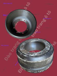 Tăm bua sau 145 lòng 40 cao 225 cổ sau 235 bản má 175 8 lỗ tắc kê phi 20 dùng cho xe ô tô trường hải 6 tấn