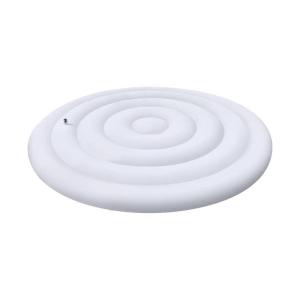Lightweight PVC Inflatable Hot Bathtub Cover 4.7ft/5.4ft Diameter Round Shape Lid for Insulation and Weather Resistance