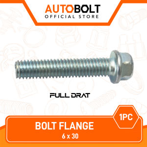 Baut Flange M6x30 6 x 30 M6 6x30 M 6 Kunci 8 Baud Bolt Topi