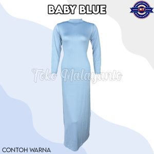 Baju Manset Gamis Tangan Panjang & Tanpa Lengan Wanita Kerah Leher Turtle Neck Polos Dalaman Perempuan Hitam Warna Kulit Bahan Rayon Spandek Kaos Daleman Cewe Hijab Dewasa Anak Pendek Mangset Atasan Inner Cewek Jumbo Big Size LD 120 130 140 Katun Prem