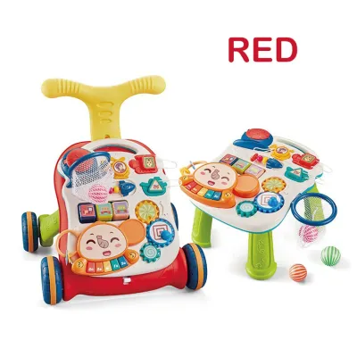 3 IN 1 Multi-functional Music Walker for baby Toddler. Activity table Sit to stand early learning education toys gift for boys girls . HEYBABE