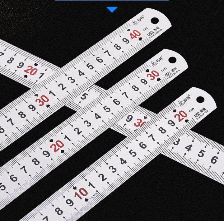 Stainless Steel Ruler Straight Ruler Steel Ruler 30/40/60/100/120/150cm ...