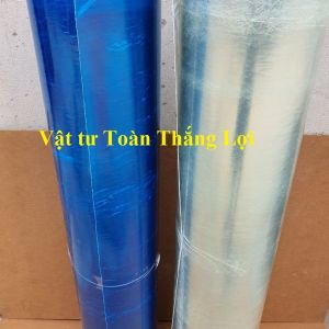 Khổ cao 12m ( dài từ 2m đến 10m x dày 8dem ) Tôn nhựa lấy ánh sáng mái nhà che nắng mưa màu Xanh/ màu Trắng