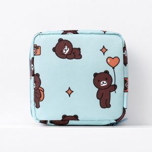 [HCM] Túi Vải Đựng Đồ Vệ Sinh Cá Nhân/Chìa Khóa/Trang Sức/Son Môi Chống Thấm Nước Có Khóa Kéo Cho Nữ -Cozy520