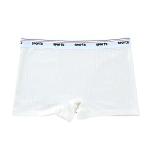 MOMO 12-15 Years Pure Cotton Soft and High-quality Girls Solid Color Shorts Childrens Panty Girls Underwear Flat Angle Letter Panties