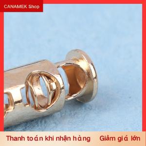 CS 10pcs kim loại đôi lỗ đầu mùa xuân khóa dây khóa đàn hồi điều chỉnh khóa thắt chặt ốc vít Ổ Khóa Công Cụ May