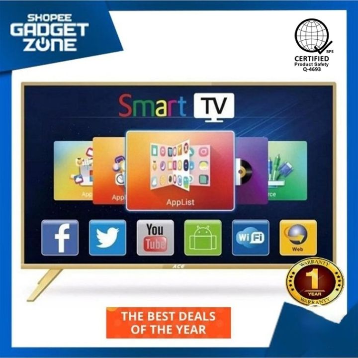 ACE 32" Smart Google TV DK8 (Android 12, Netflix, Youtube, Chromecast)