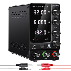 KUAIQU อุปกรณ์จ่ายไฟ Dc ปรับได้แหล่งจ่ายไฟ USB Dc 30V 10a 60V 5a 120V 3a เครื่องควบคุมแรงดันไฟฟ้าดิจิตอลสำหรับซ่อมโทรศัพท์ PCB ชาร์จ SPPS-C605