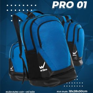 Balo thể thao Wika Pro 01  Balo bóng đá có ngăn đựng giày riêng biệt