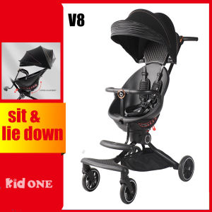 KIDONE  [COD])  NEW Senior Stroller For Toddler Travel Stroller For Baby Girl Boys Lightweight  Sit & Lie Multifunctional For Travel  Toddle Stroller Bike Easy To Fold  Prams Sale 0 Months To 5 Years Old Boy  v8 v18 v9 v5  For Baby Baobaohao Folda