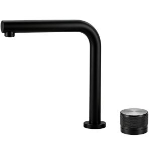 AU Double-hole basin faucet hot and cold water swivel for bathroom sink countertop single-handle American standard 304 Stainless steel split faucet