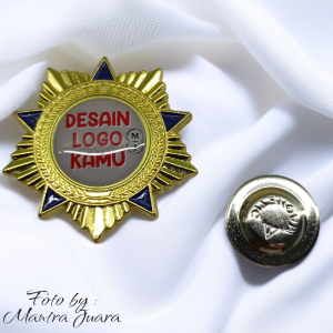 Mantra.Custom Logo Pin Magnet Bahan Kuningan Cor Model Bintang