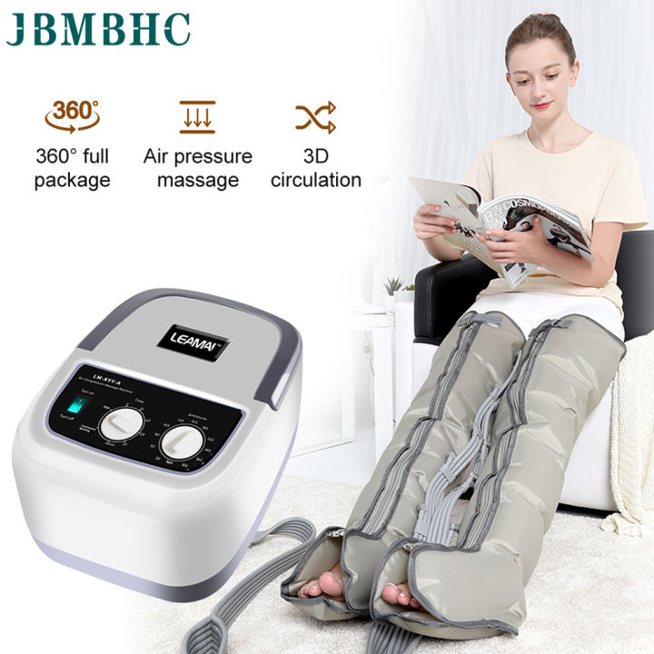 JBMBHC 6 Section Electric Air Compression Leg Massager Waist Arm Leg ...